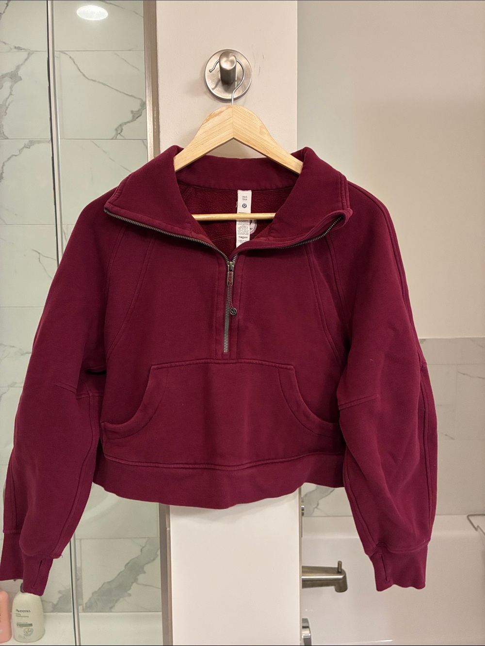 lululemon athletica Wine Burgundy Quarter-Zip Pullover
